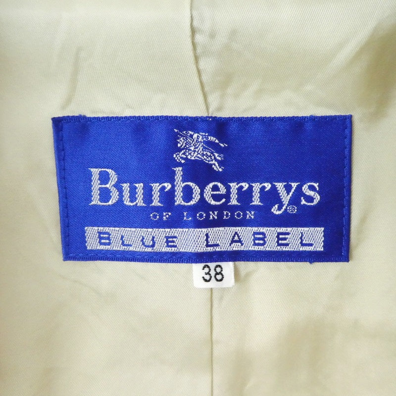 【中古】BURBERRY BLUE LABEL | バーバリーブルーレーベル ステンカラーコート ベージュ