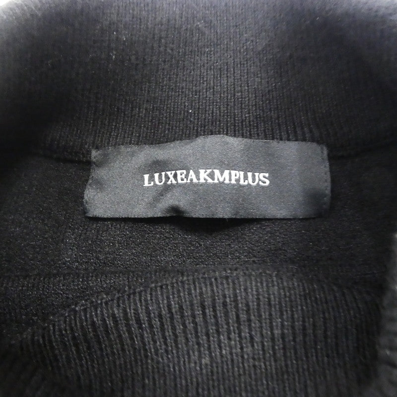 【中古】AKM(志風音) | エーケーエムシフォン LOGO HIGH NECK KNIT スウェット LAK-22001-BK90 ブラック サイズ:XL