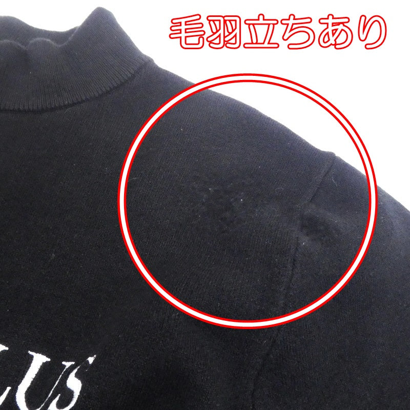 【中古】AKM(志風音) | エーケーエムシフォン LOGO HIGH NECK KNIT スウェット LAK-22001-BK90 ブラック サイズ:XL