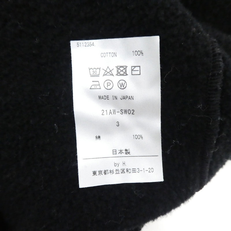 【中古】 MILSPEC ZIP スウェット 21FW-SW02 ブラック サイズ:3