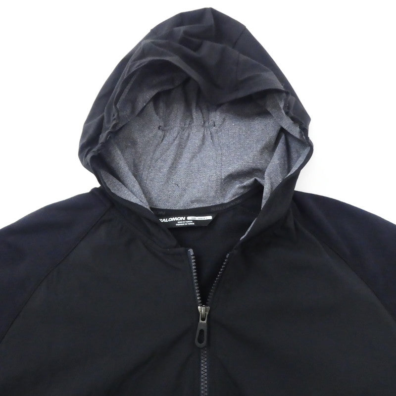 【中古】SALOMON | サロモン RUNLIFE HOODIE ナイロンジャケット LC2027000 ブラック サイズ:L