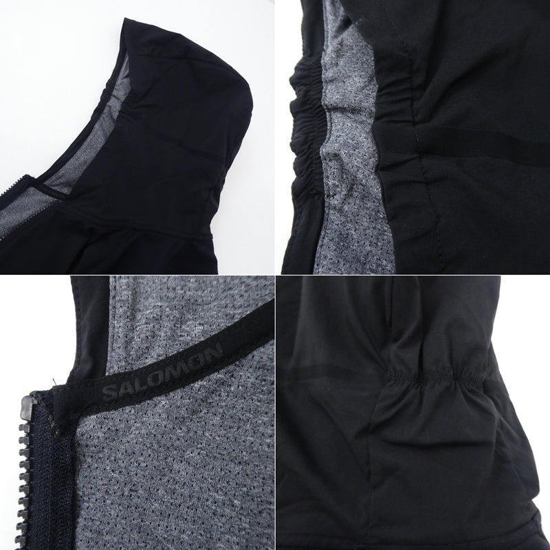 【中古】SALOMON | サロモン RUNLIFE HOODIE ナイロンジャケット LC2027000 ブラック サイズ:L