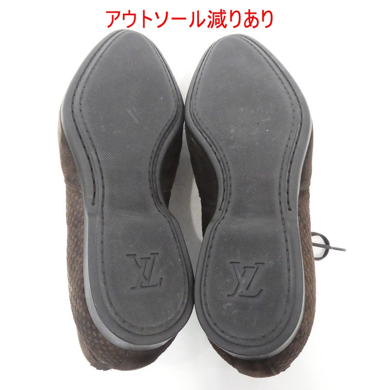【中古】LOUIS VUITTON | ルイ・ヴィトン マイクロダミエスエード ブーツ サイズ:25.0cm