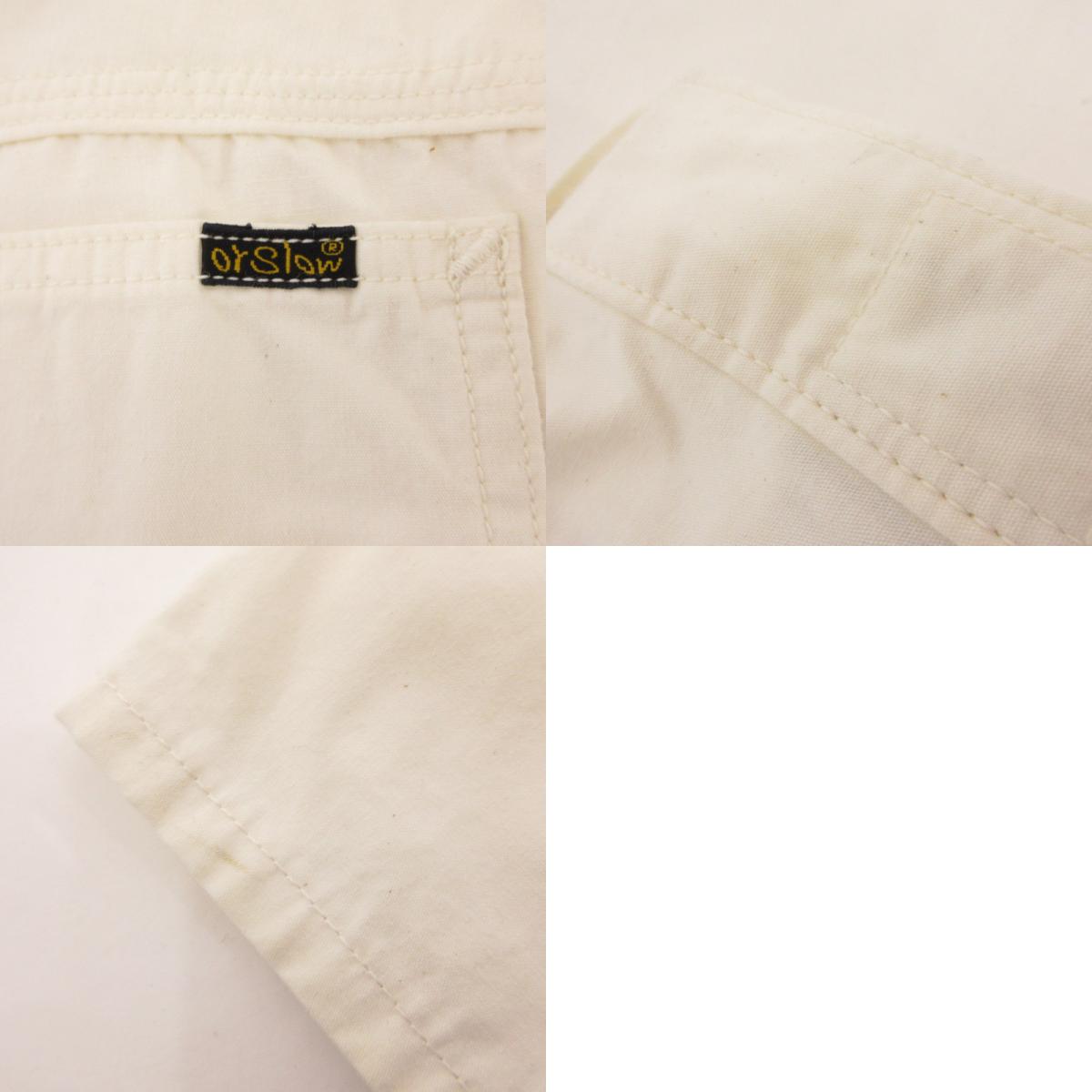 【中古】orSlow | オアスロウ 生成りペインターパンツ パンツ アイボリー