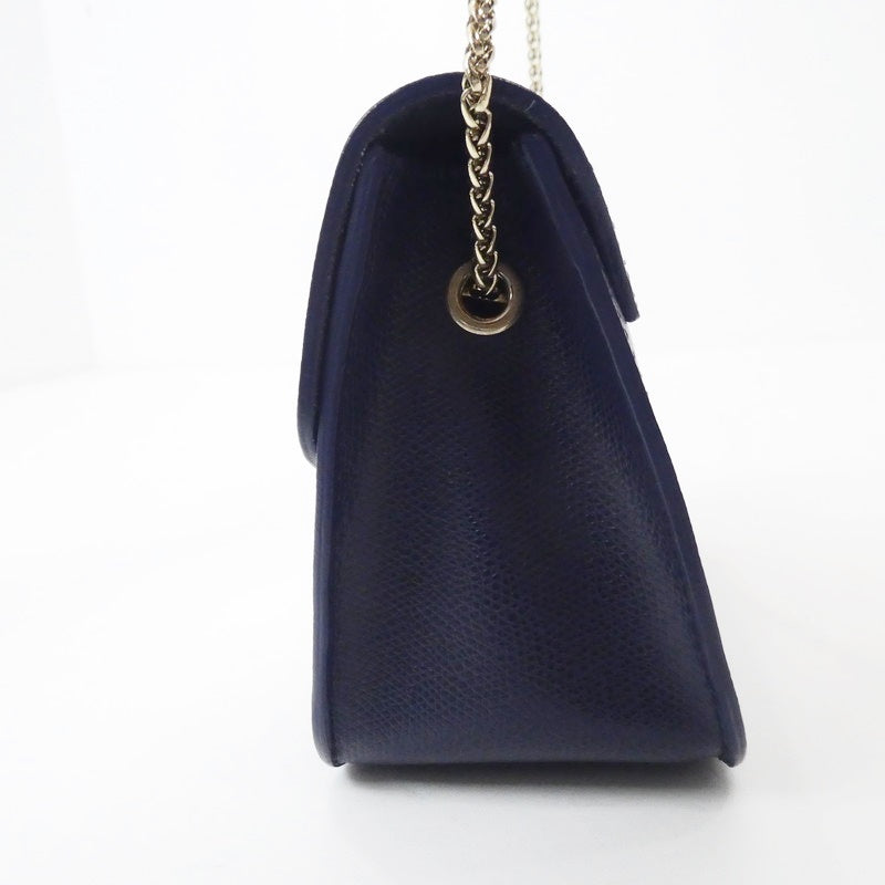 【中古】Furla | フルラ METROPOLIS MINI CROSSBODY ショルダーバッグ ネイビー