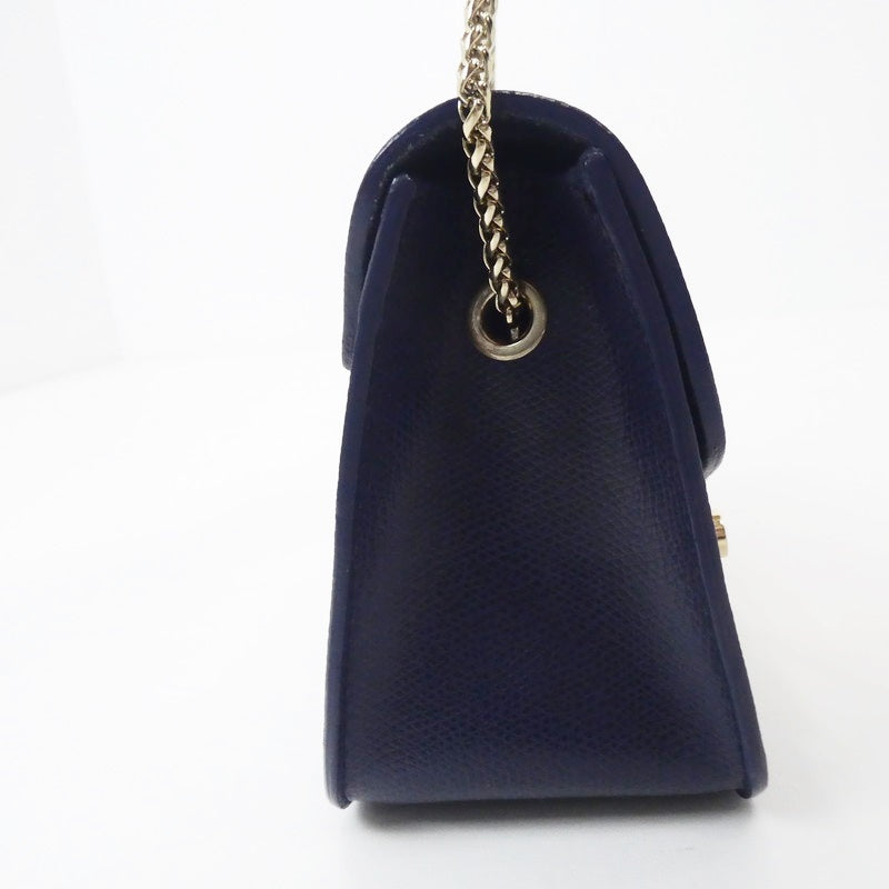 【中古】Furla | フルラ METROPOLIS MINI CROSSBODY ショルダーバッグ ネイビー