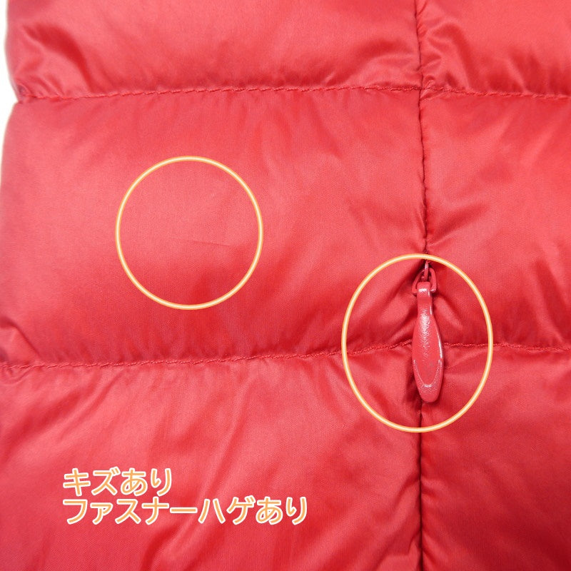 【中古】 ダウンベスト レッド