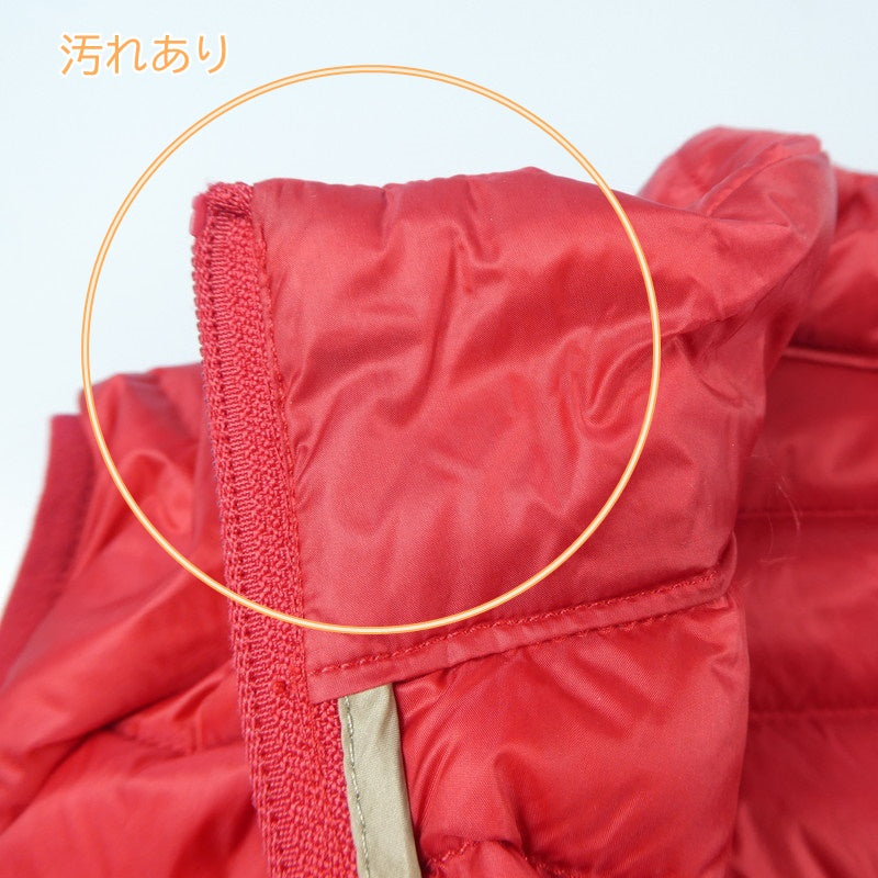 【中古】 ダウンベスト レッド
