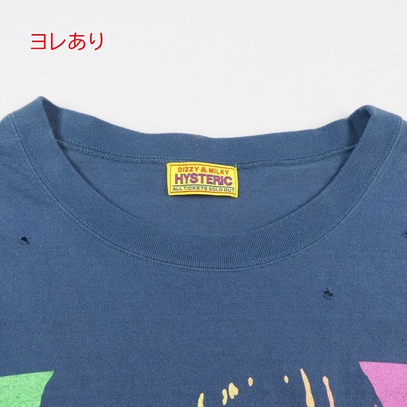 【中古】HYSTERIC GLAMOUR | ヒステリックグラマー 半袖Tシャツ ネイビー