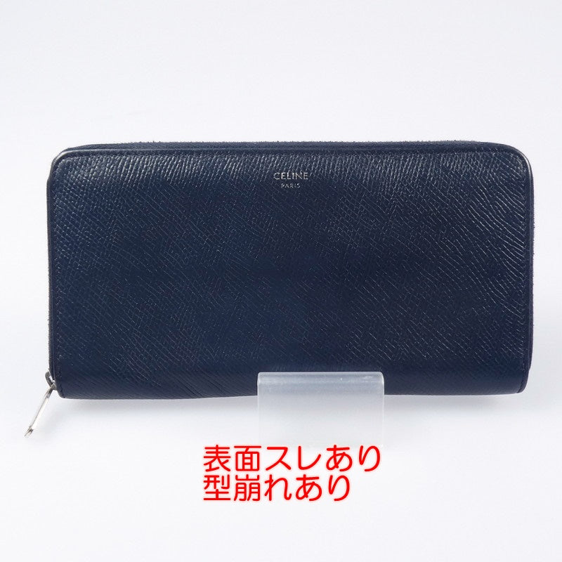 【中古】CELINE | セリーヌ ラージジップウォレット 長財布 10B553BEL