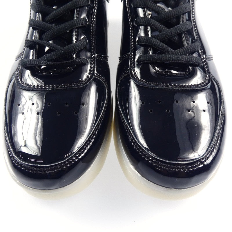 【中古】 BLACK LAMINATED POP スニーカー US8.5(26.5cm程度) ブラック
