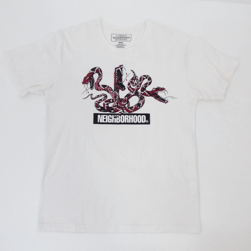 【中古】NEIGHBORHOOD | ネイバーフッド RATTLESNAKE-2/C-TEE.SS 半袖Tシャツ ホワイト サイズ:M