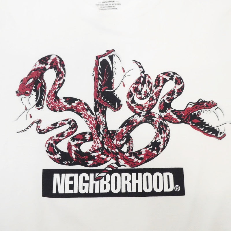 【中古】NEIGHBORHOOD | ネイバーフッド RATTLESNAKE-2/C-TEE.SS 半袖Tシャツ ホワイト サイズ:M