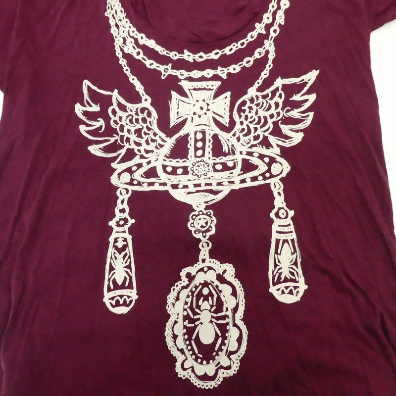 【中古】Vivienne Westwood Red Label | ヴィヴィアンウエストウッド レッドレーベル オーブプリントロングカットソー ワンピース 16-03-532002 サイズ:2