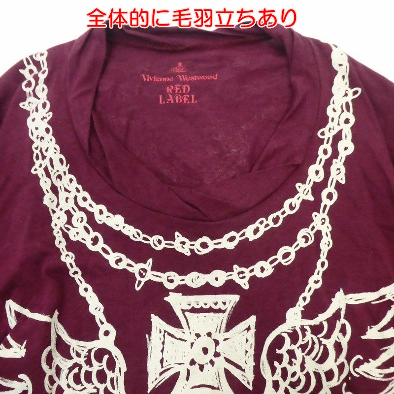 【中古】Vivienne Westwood Red Label | ヴィヴィアンウエストウッド レッドレーベル オーブプリントロングカットソー ワンピース 16-03-532002 サイズ:2