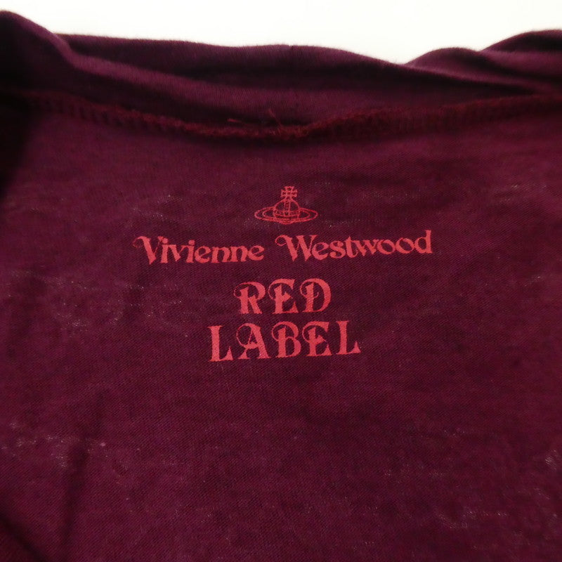 【中古】Vivienne Westwood Red Label | ヴィヴィアンウエストウッド レッドレーベル オーブプリントロングカットソー ワンピース 16-03-532002 サイズ:2