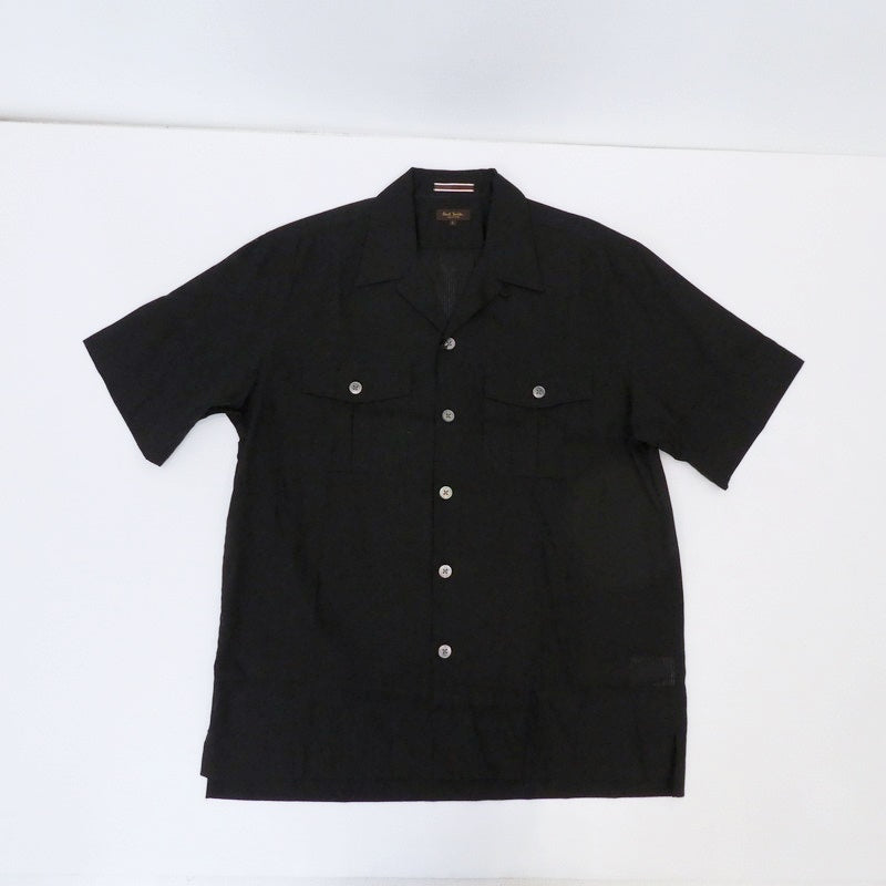 【中古】Paul Smith | ポール・スミス Seeahand 半袖シャツ 124182 ブラック サイズ:L