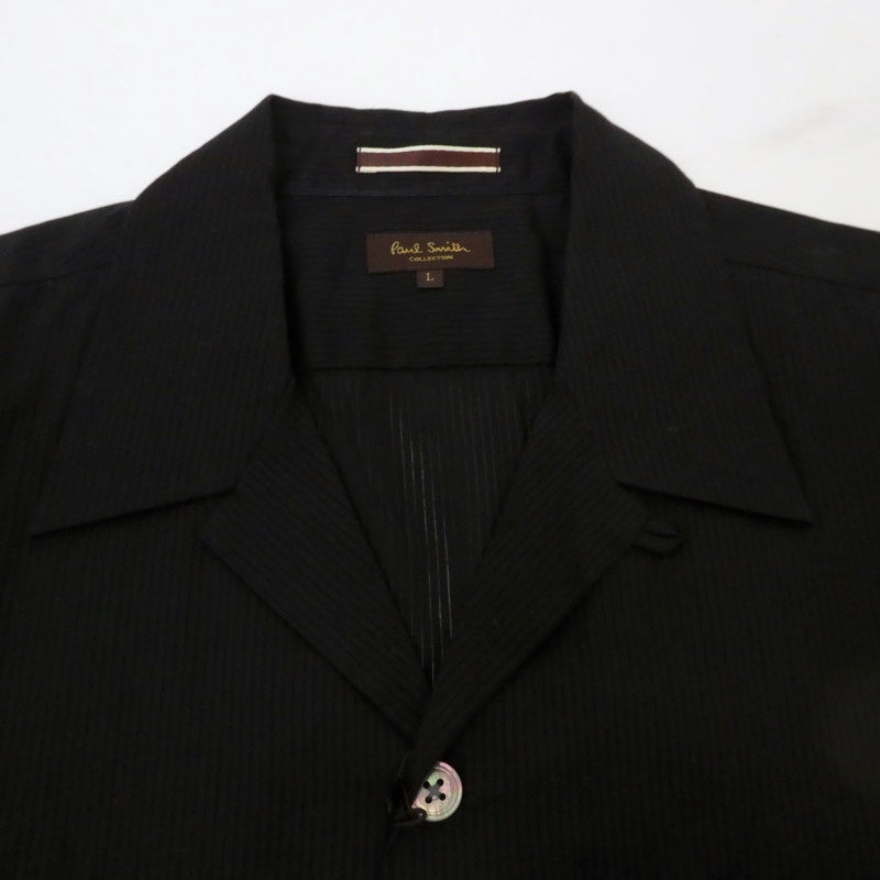 【中古】Paul Smith | ポール・スミス Seeahand 半袖シャツ 124182 ブラック サイズ:L