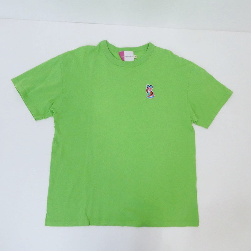 【中古】MAISON KITSUNE | メゾンキツネ 半袖Tシャツ グリーン サイズ:XS