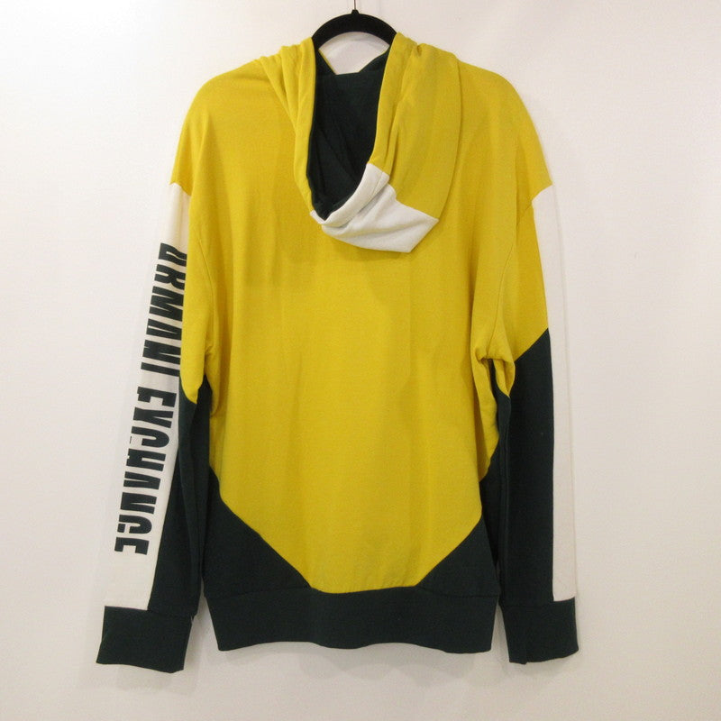 【中古】ARMANI EXCHANGE | アルマーニエクスチェンジ プルオーバーパーカー パーカー 2019S/S イエロー サイズ:M