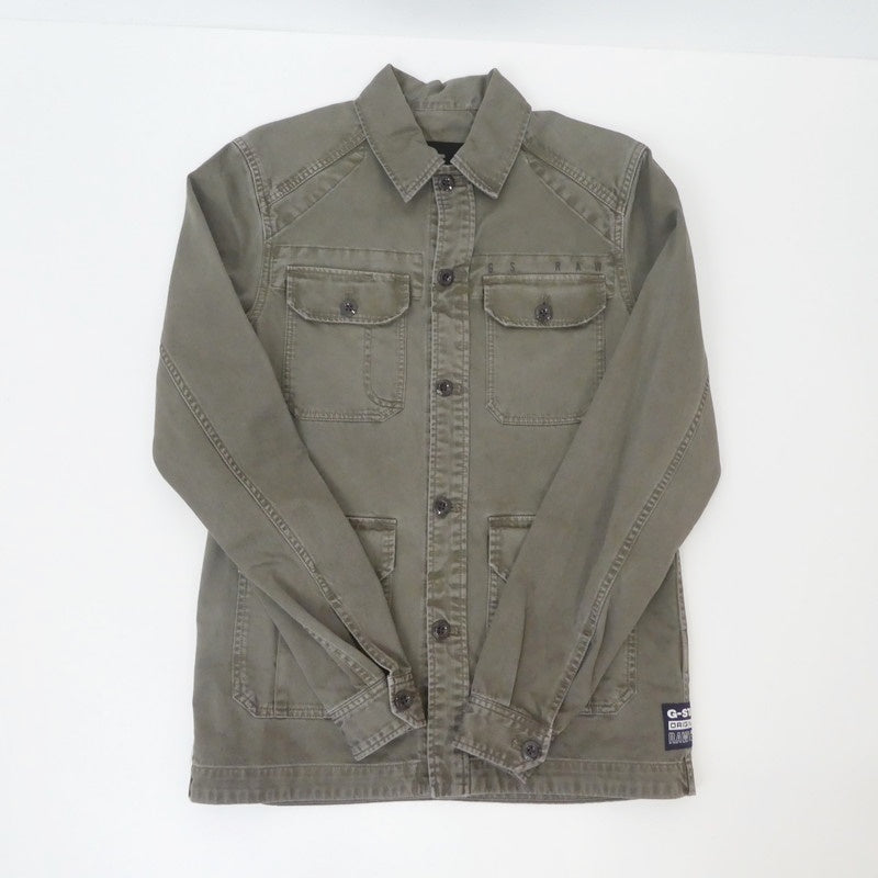 【中古】G-STAR | ジースター 長袖シャツ カーキ