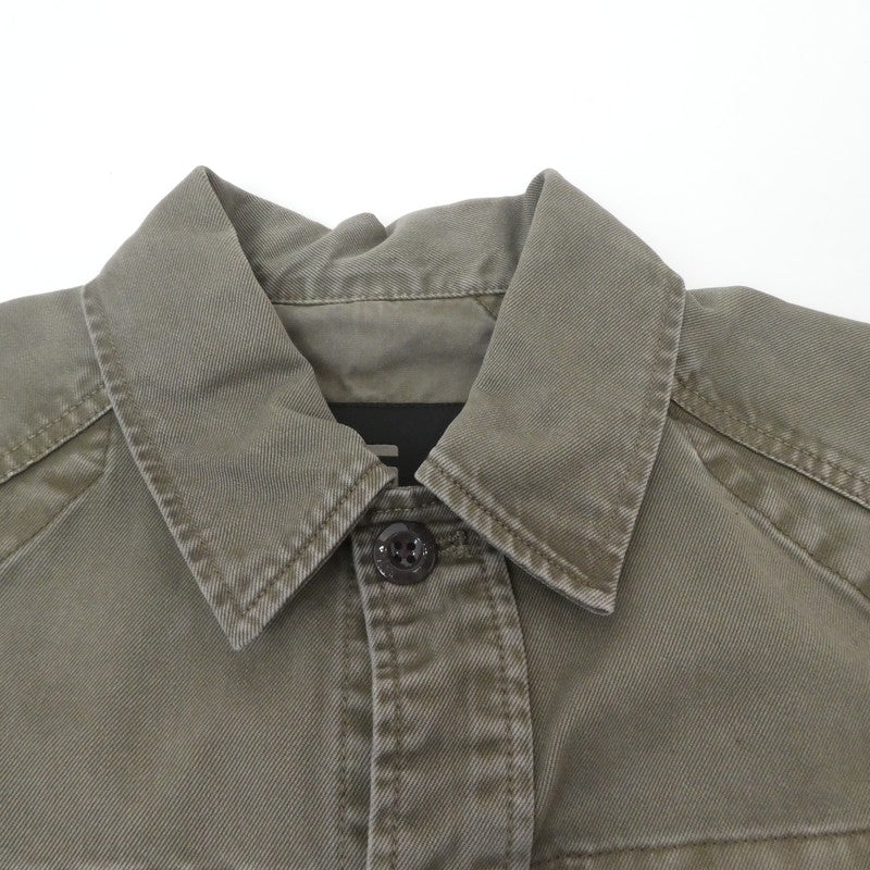 【中古】G-STAR | ジースター 長袖シャツ カーキ