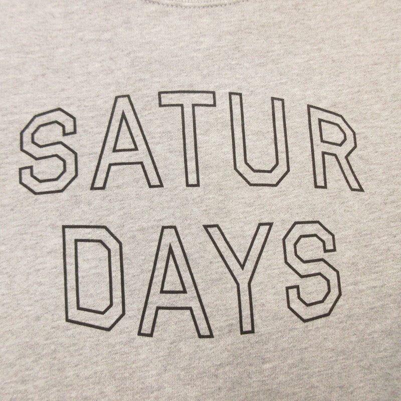 【中古】SATURDAYS NYC | サタデーズ サタデイズ BOWERY CONVEX SWEAT スウェット グレー サイズ:XS