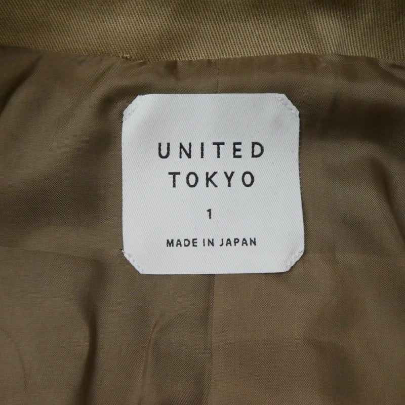 【中古】UNITED TOKYO | ユナイテッドトウキョウ ステンカラーコート ベージュ