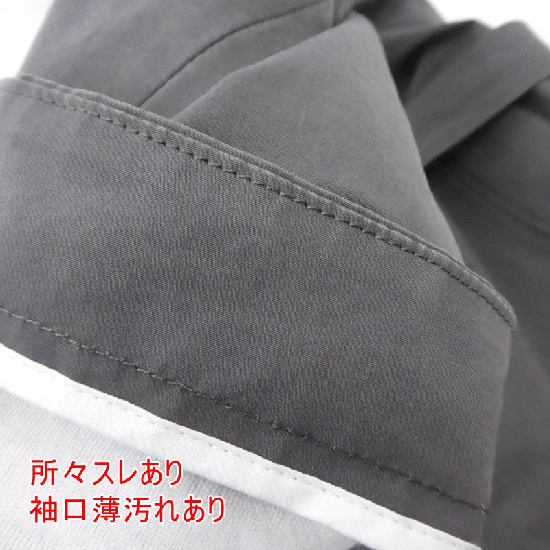 【中古】EEL | イール ステンカラーコート チャコールグレー サイズ:S