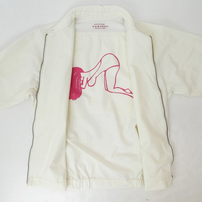 【中古】HOLLYWOOD RANCH MARKET | ハリウッドランチマーケット スイングトップ ホワイト