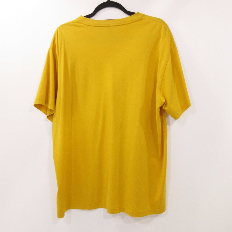 【中古】BURBERRY London England | バーバリーロンドンイングランド ロゴプリントコットンジャージーTシャツ 半袖Tシャツ 8065396 イエロー サイズ:M
