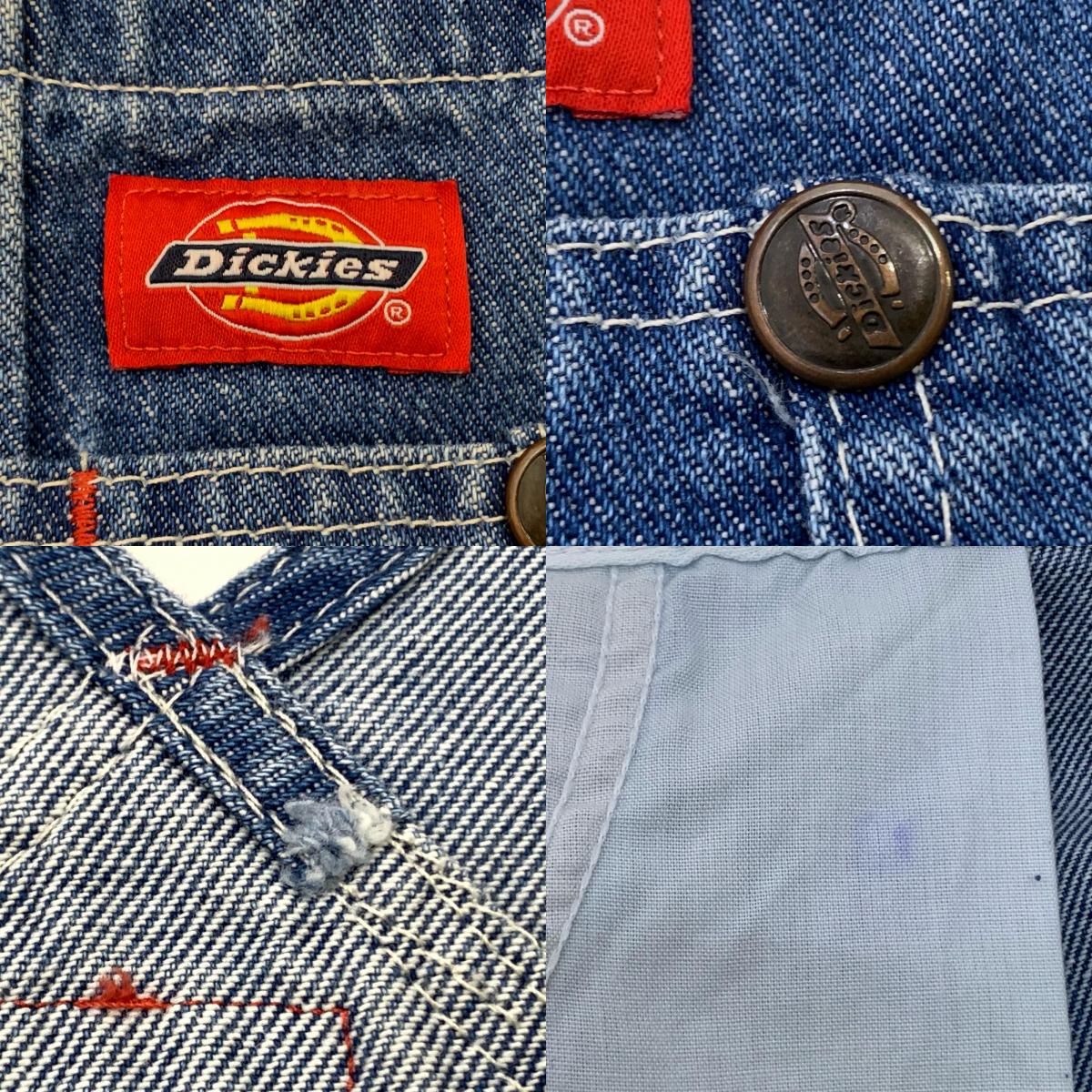 【中古】Dickies | ディッキーズ STONEWASHED INDIGO BIB OVERALL オーバーオール サイズ:W:34