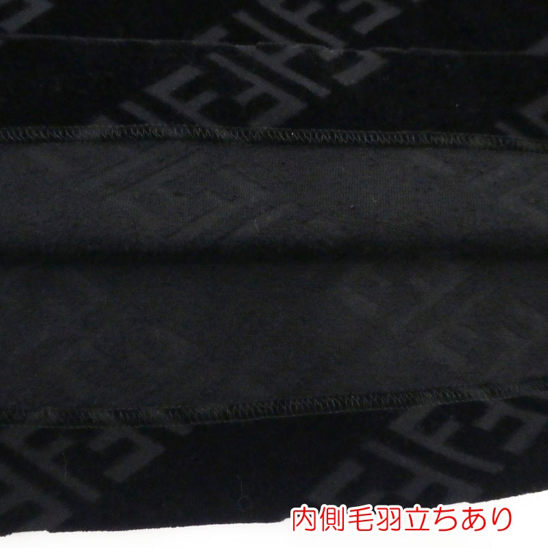 【中古】FENDI | フェンディ ブラックピケFFロゴ 半袖Tシャツ FY0936 AHCA ブラック サイズ:S