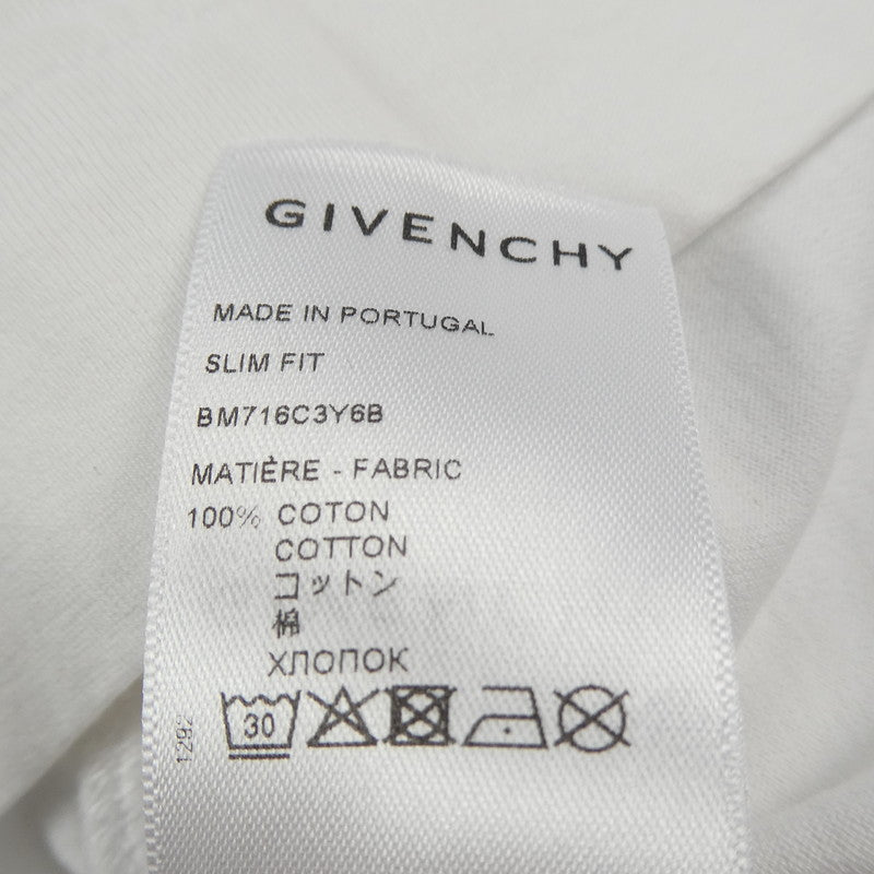 【中古】GIVENCHY | ジバンシィ SYMBOL CIRCLE CHAIN SLIM FIT T-SHIRT 半袖Tシャツ BM716C3Y6B ホワイト サイズ:S