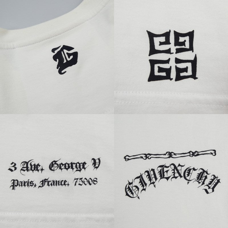 【中古】GIVENCHY | ジバンシィ SYMBOL CIRCLE CHAIN SLIM FIT T-SHIRT 半袖Tシャツ BM716C3Y6B ホワイト サイズ:S