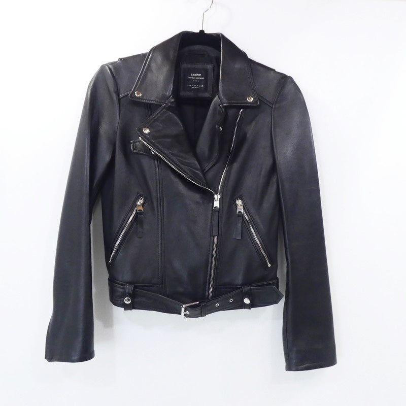 【中古】ZARA | ザラ ライダースジャケット ブラック