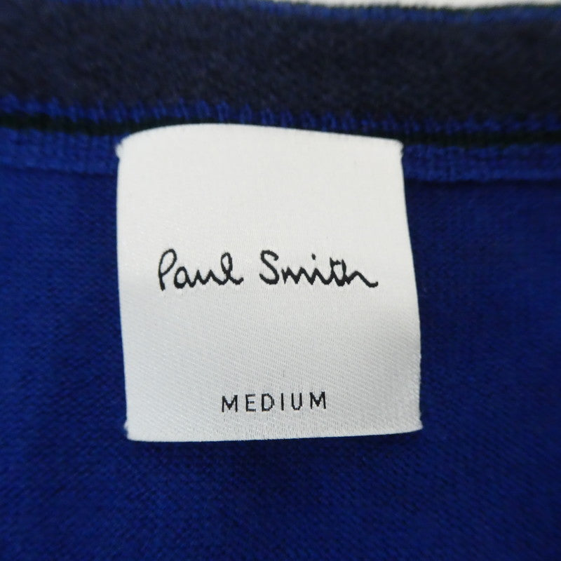 【中古】Paul Smith | ポール・スミス HIGH GAUGE KNIT CARDIGAN カーディガン 283400 216S ブルー サイズ:M