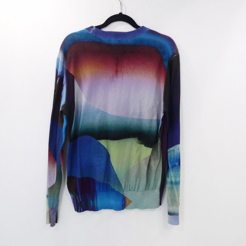 【中古】Paul Smith | ポール・スミス Abstract Paint クルーネックニット セーター 133454 834X サイズ:M