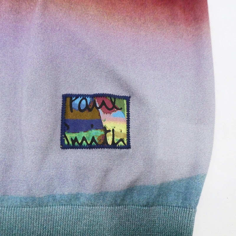 【中古】Paul Smith | ポール・スミス Abstract Paint クルーネックニット セーター 133454 834X サイズ:M