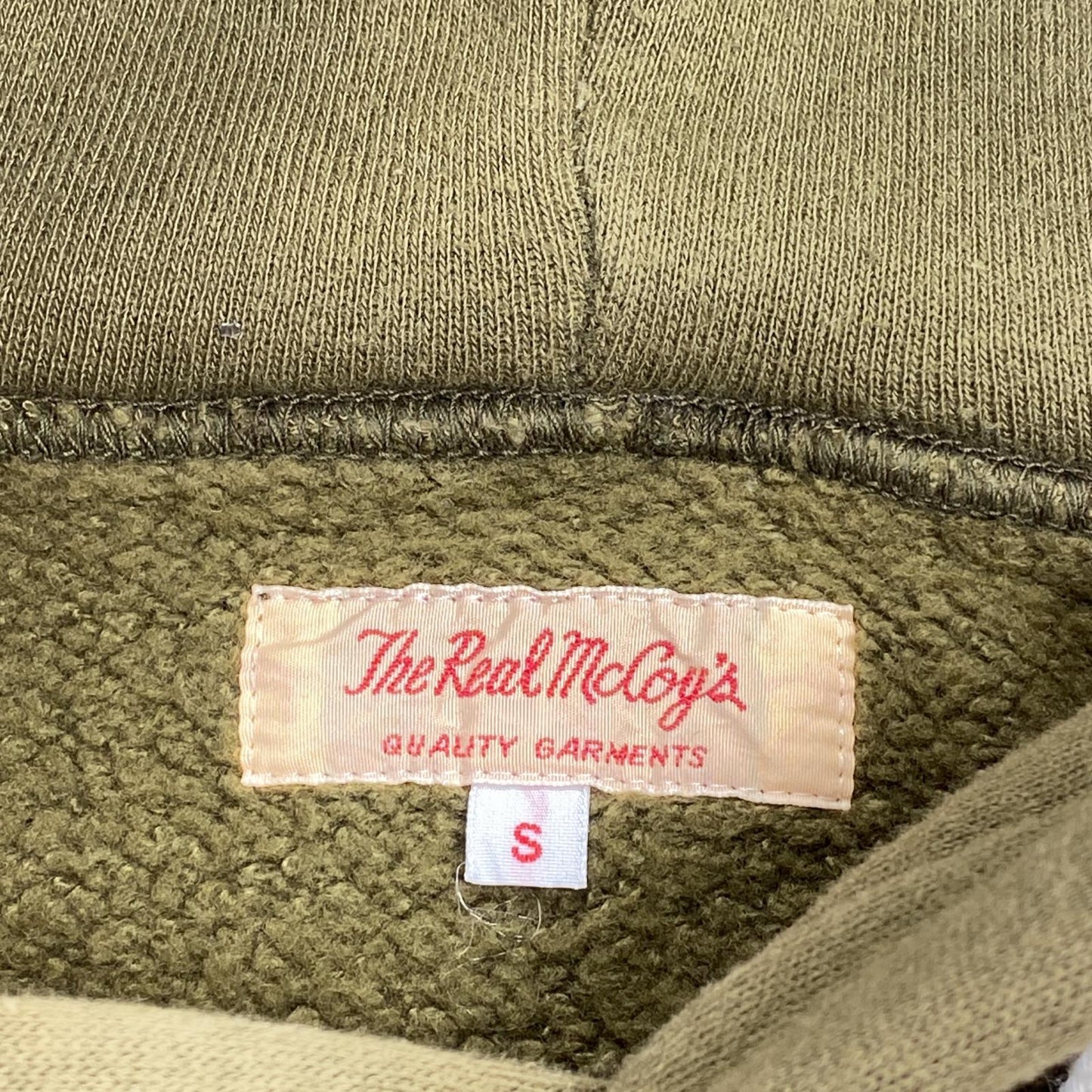 【中古】The REAL McCOY'S | ザリアルマッコイズ 10oz. LOOPWHEEL PARKA パーカー オリーブ サイズ:36