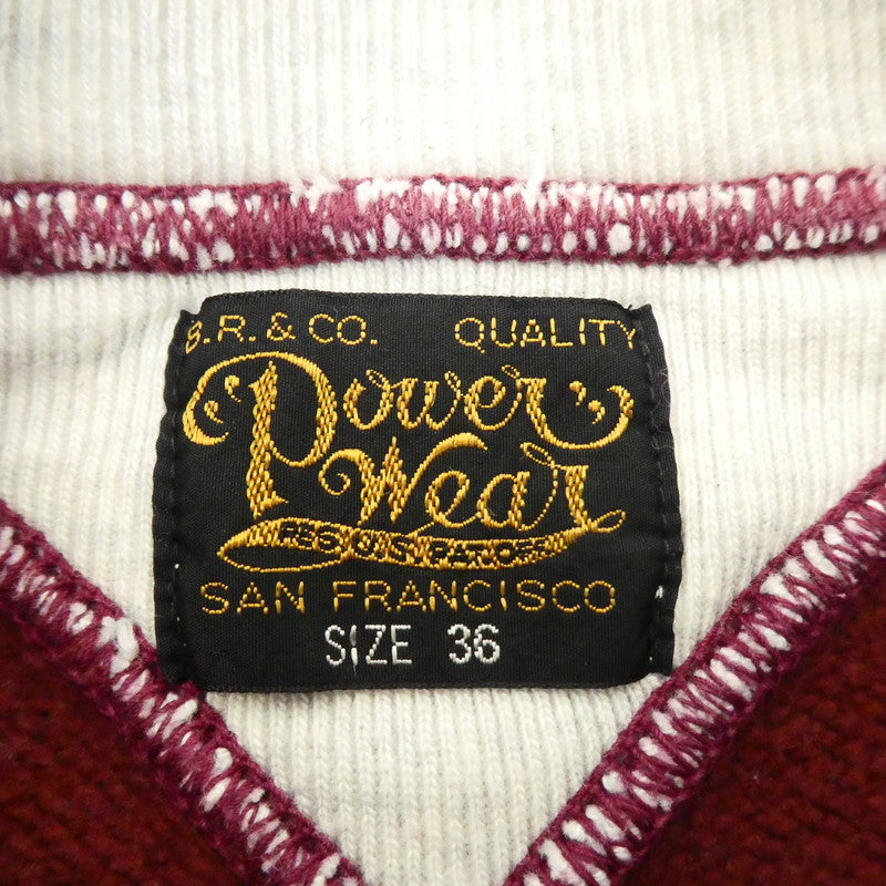 【中古】FREEWHEELERS | フリーホイーラーズ SLEEVE COLORED TRIMED SWEAT SHIRTS スウェット サイズ:36