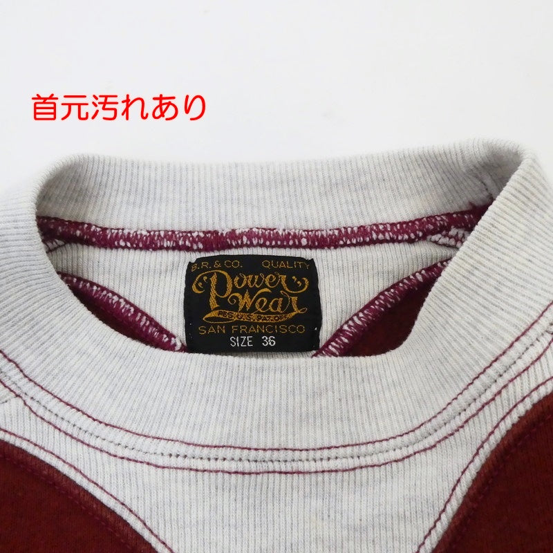 【中古】FREEWHEELERS | フリーホイーラーズ SLEEVE COLORED TRIMED SWEAT SHIRTS スウェット サイズ:36