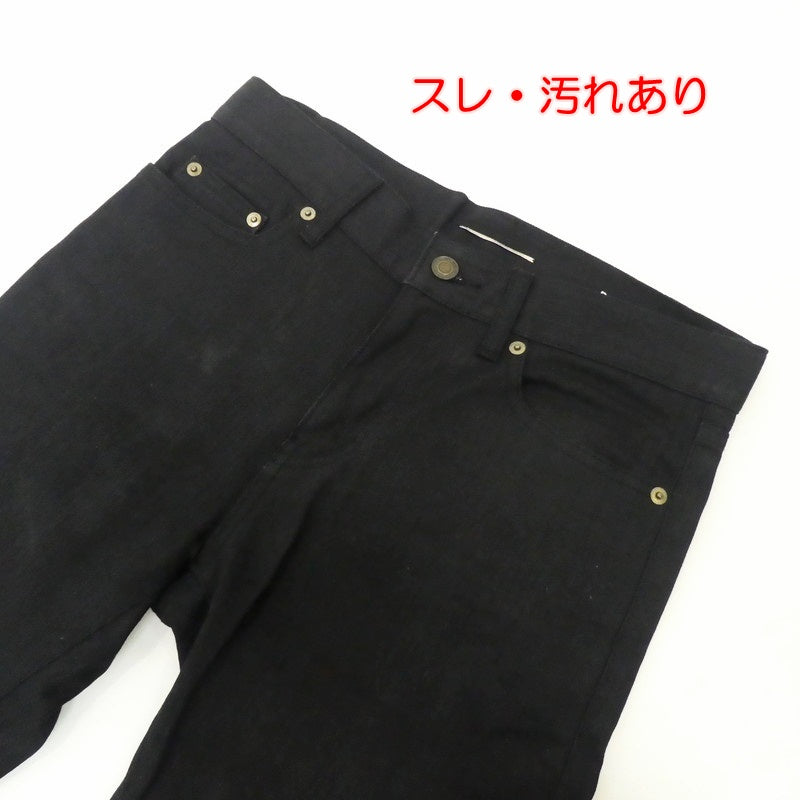 【中古】SAINT LAURENT | サンローラン D02 M/SK-LW デニムパンツ 376906 ブラック