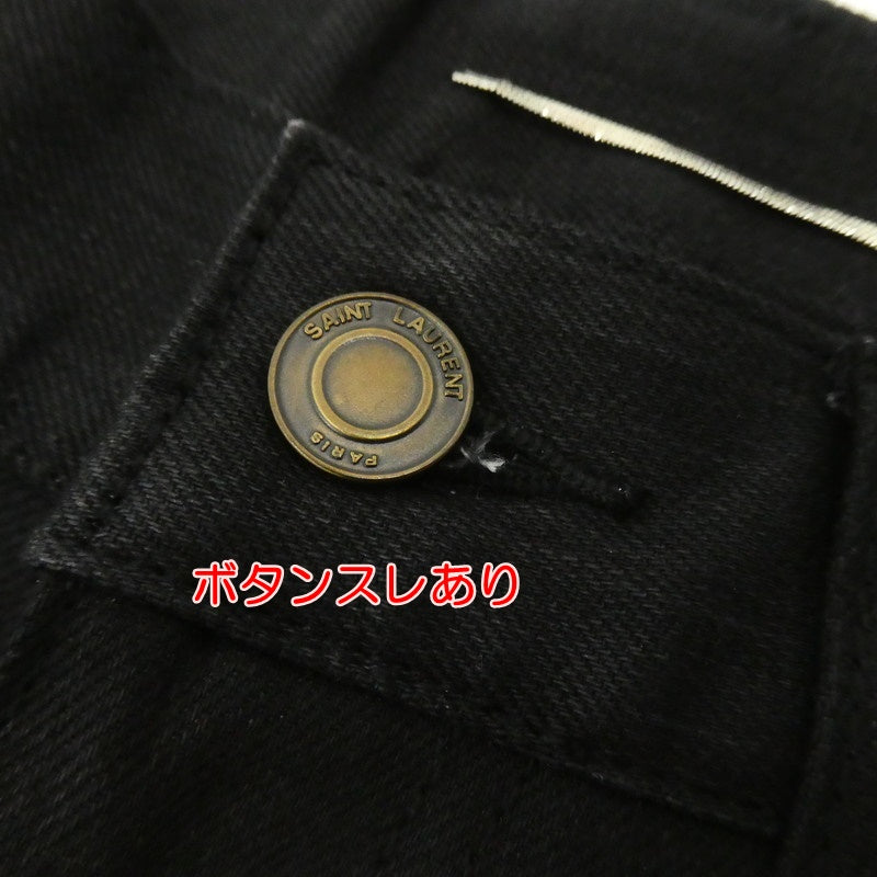 【中古】SAINT LAURENT | サンローラン D02 M/SK-LW デニムパンツ 376906 ブラック