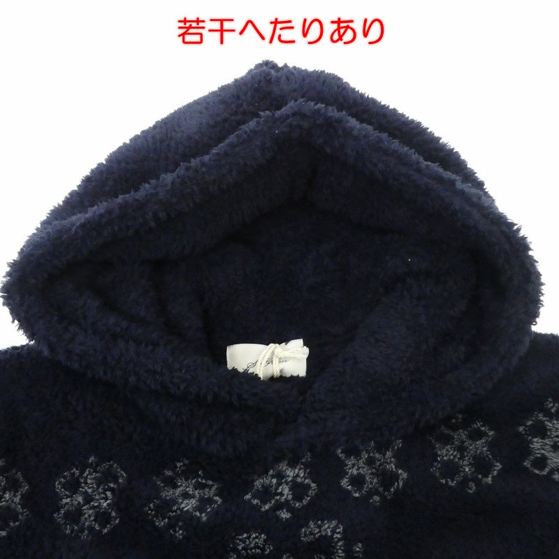 【中古】Seagreen | シーグリーン NATIVE PATTERN BLEACH FLEECE パーカー MSEA22A4148-L ネイビー サイズ:2