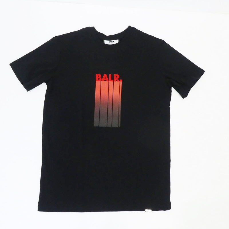 【中古】BALR. | ボーラー OLAF STRAIGHT BALR. LOGO GRADIENT T-SHIRT 半袖Tシャツ B1112 1088 ブラック サイズ:XS