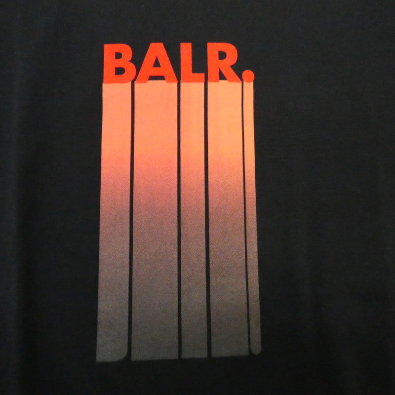 【中古】BALR. | ボーラー OLAF STRAIGHT BALR. LOGO GRADIENT T-SHIRT 半袖Tシャツ B1112 1088 ブラック サイズ:XS