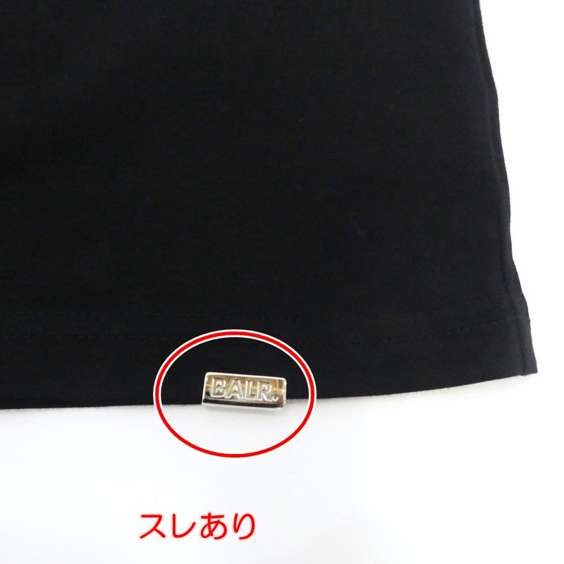 【中古】BALR. | ボーラー OLAF STRAIGHT BALR. LOGO GRADIENT T-SHIRT 半袖Tシャツ B1112 1088 ブラック サイズ:XS