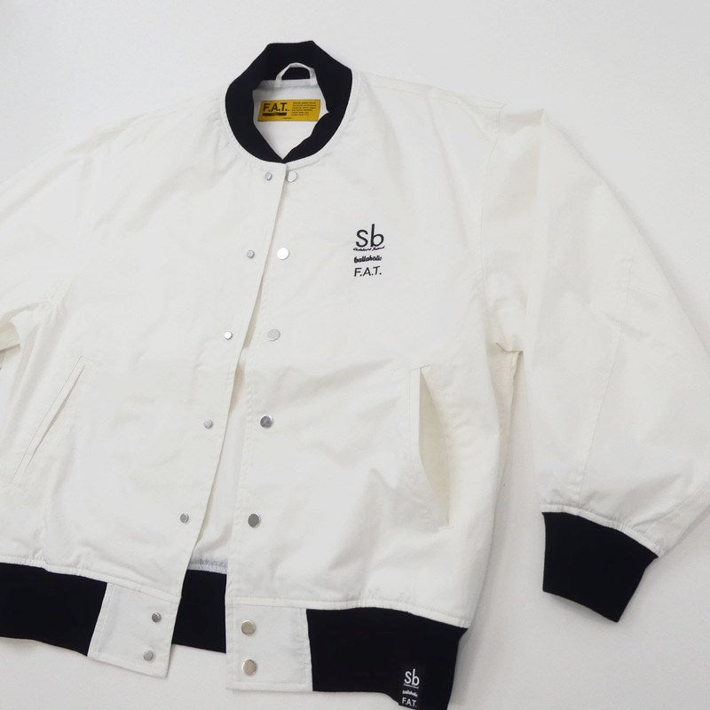 【中古】FAT | エフエーティー BALLAWARD JACKET スタジャン F32310-JK06 ホワイト サイズ:M