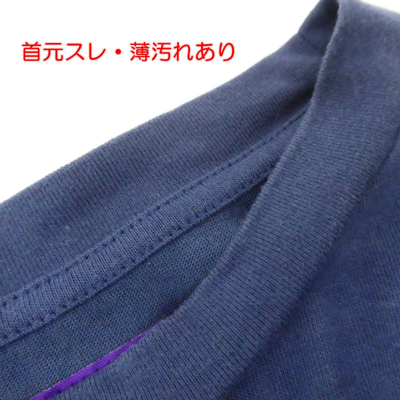【中古】THE NORTH FACE PURPLE LABEL | ザノースフェイスパープルレーベル L/S Graphic Tee 長袖Tシャツ NT3260N ネイビー サイズ:M